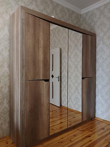 soba: Geniş güzgülü paltar şkafı - Material: ağac teksturalı laminat/MDFlam — 3