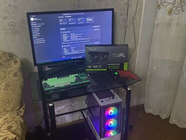 oyun tableti: Masa ustu pc rtx 4060 8gb yeni plombu ustunde 24gb ram ddr4 800w psu