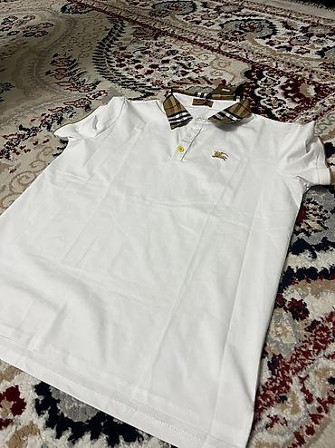 Мужская рубашка, L, Burberry, Новый, цвет - Белый, Бесплатная доставка