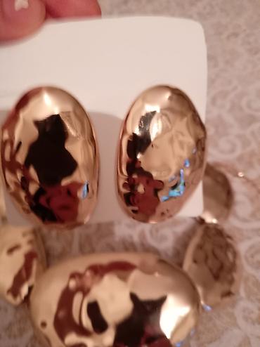 Aksesuarlar: Qızılı rəngli zərgərlik dəsti - Tərkib: iri oval formalı metal — 3