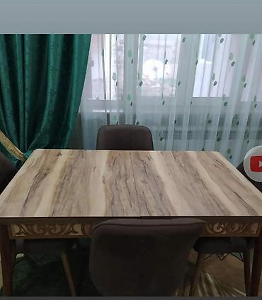 Masa və oturacaq dəstləri: Mətbəx üçün, Yeni, Açılan, Dördbucaq masa, 4 stul — 5