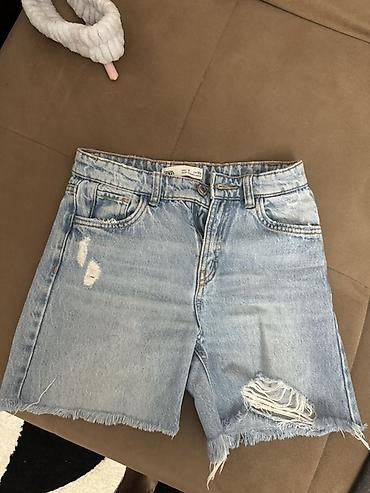 Детский мир: Məhsul: Uşaq denim şortu - Brend: Zara Kids - Ölçü: 7 yaş / 122 sm - — 5