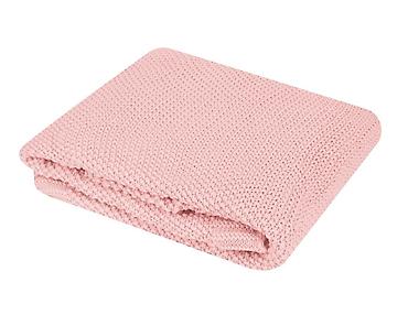 postamenti: KikkaBoo Pleteno baby ćebence 75x100 – Dream Big Pink - Mekano, nežno — 1