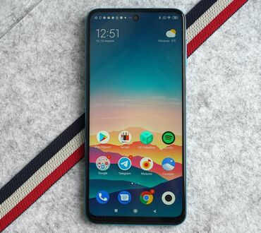 телефон mi 9: Redmi, Redmi Note 9S, Б/у, 64 ГБ, цвет - Синий, 2 SIM