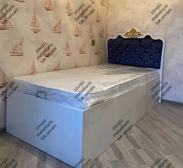 çarpayı matras: Yeni, Təknəfərlik çarpayı, Bazalı, Matras ilə, Siyirməsiz