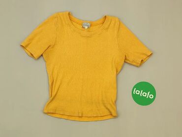Koszulki: Koszulka L (EU 40), wzór - Jednolity kolor, kolor - Żółty