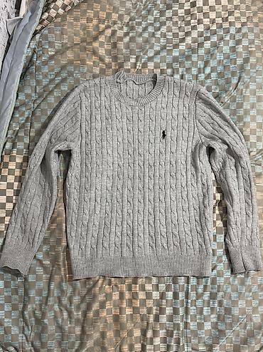 Мужской свитер, S, M, Polo Ralph Lauren, Новый, цвет - Серый, Самовывоз, Бесплатная доставка, Платная доставка