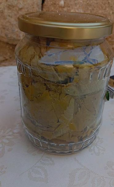 ucuz su: Şüşə bankada duzlu üzüm yarpağı - Məhsul: Dolma üçün duzlu üzüm — 1