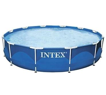 hovuz filteri: №: 7994 Məhsulun adı: Karkaslı hovuz Intex H28210NP, göy, 366x76 sm — 4