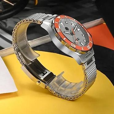 Ručni satovi: San Martin SN085-B - 39.5mm - Siva - Seiko Automatik SN35 — 6