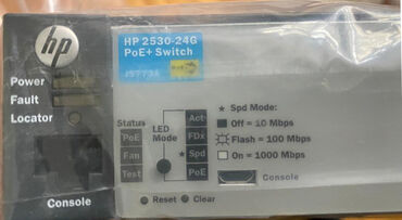 Modemlər və şəbəkə avadanlıqları: HP Switch 2530-24G PoE+ J9773A 24 Port Gigabyte HP PoE+ Switch