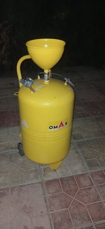 ПО для бизнеса: OMAX markalı pnevmatik yağ dəyişmə/yağ toplama aparatı - Rəng: sarı -