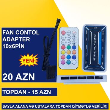 Mətbəx texnikası: Fan Control Adapter 10x6Pin Fan SAYLA ALANA VƏ USTALARA TOPDAN