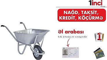 El arabası - Möhkəm metal konstruksiya, geniş daşıma küvəsi - Rahat