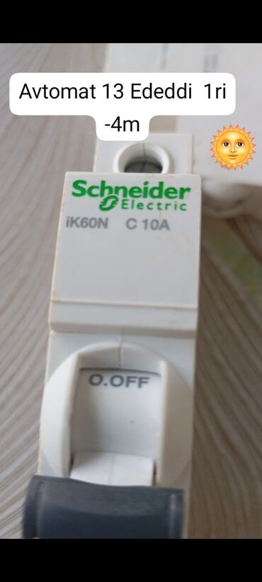sirviz: Schneider Electric tərəfindən istehsal olunmuş iK60N C 10A modelindən