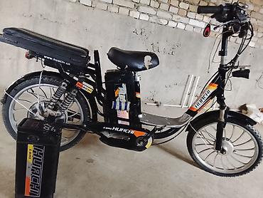 срочно продается электро велосипед: Электровелосипед/электромопед HUACHI E-Bike - Компоновка скутерного — 1