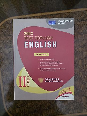 Testlər: 6 manat 
Ici temiz ingilis dili 2 hisse 2023 il — 1