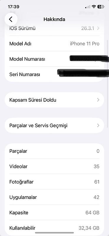 Apple iPhone: IPhone 11 Pro, 64 GB, Matte Midnight Green, Qırıq — 8