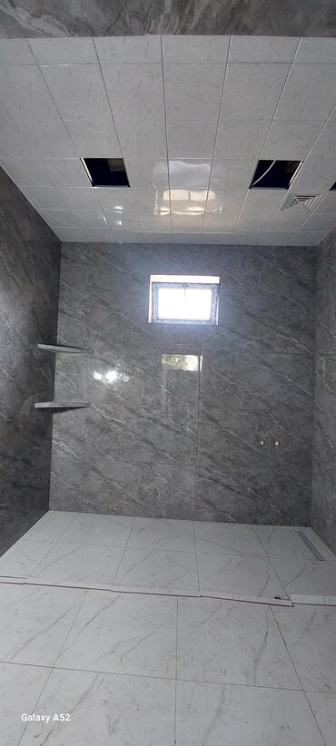 Plitə işləri: Mərmər naxışlı keramoqranit döşəmə və divar kafel işləri - — 7