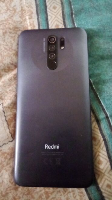 redmi 9 kabrolari: Xiaomi Redmi 9, 32 GB, rəng - Göy, 
 Qırıq, Sensor, Barmaq izi