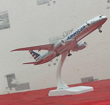 elmin: American Airlines təyyarə maketi – vitrin/masaüstü dekoru — 5