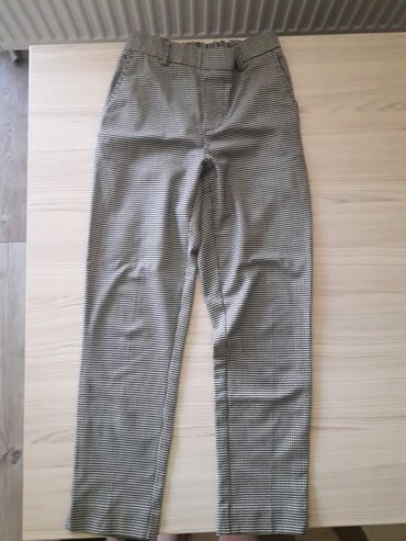 pantalone s: S (EU 36), Visok struk, Ravne nogavice