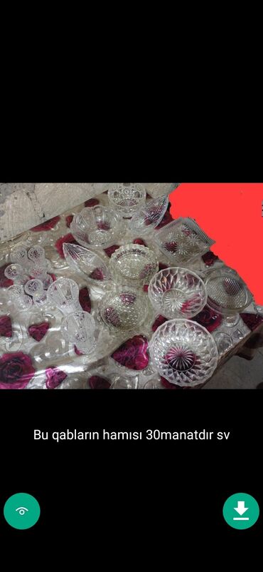 Digər dəstlər və servizlər: Şuşe qablar desdler Kanfet Şaqalat ve basqa meqsed ucun Şekillerde — 5