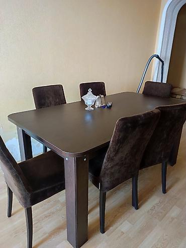 Qonaq otağı üçün, İşlənmiş, Kvadrat masa, 6 stul lalafo.az -da Qonaq otağı üçün, İşlənmiş, Kvadrat masa, 6 stul