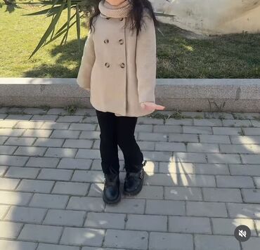 toxunma uşaq koftaları: Uşaq üçün qışlıq dəst - İsti, yumşaq bej rəngli ikiqat sətirli