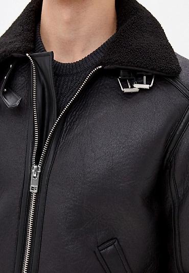 куртка мех: Мужская куртка, M, Jack & Jones, Новый, цвет - Черный, Самовывоз — 4