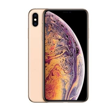 Apple iPhone: IPhone Xs Max, Б/у, 256 ГБ, Золотой, Защитное стекло, Чехол, 100 %