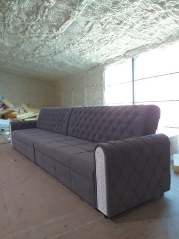 мягкая мебель надежда: Прямой диван, цвет - Серый, Новый