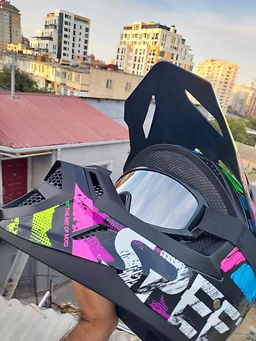 Moto geyim: Off-Road (Cross) Moto kask satıram Məhsul yenidir, istifadə — 8