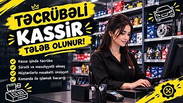 Satış: Kassir tələb olunur, İstənilən yaş — 1
