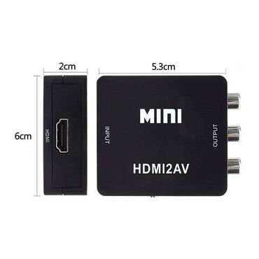 ������������ hdmi ������������ �� �������������� в Кыргызстан | Другие аксессуары для компьютеров и ноутбуков: Конвертер mini HDMI to 3 RCA