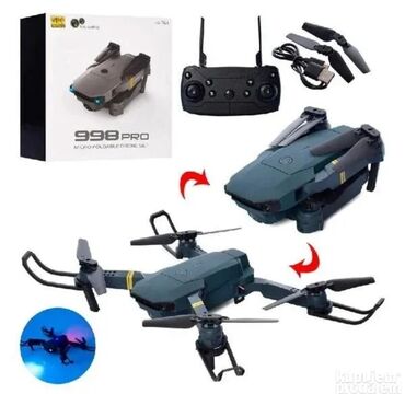 ski komplet za decu: Dron 998 PRO 4K dual kamera GARANCIJA Dron 998 Dron-Dron sa 2 kamere