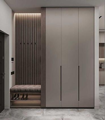 Кухонные гарнитуры: Кухонный гарнитур, цвет - Серый, МДФ — 5