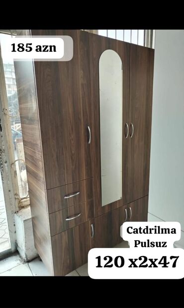 Dolablar: Yeni, Açılan, 3 qapılı Düz dolab, Qarderob, paltar dolabı, Azərbaycan -da lalafo.az — 8 Dolablar: Yeni, Açılan, 3 qapılı Düz dolab, Qarderob, paltar dolabı, Azərbaycan — 8