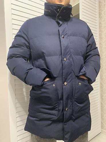 Куртки: Мужские зимние куртки 1) Темно‑синяя парка: - Теплый прямой силуэт до — 9