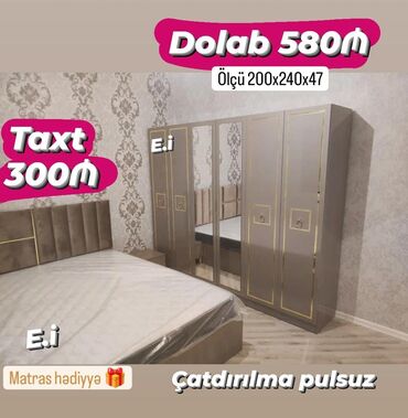 carpayi taxt: Yeni, İkinəfərlik çarpayı, Matras ilə