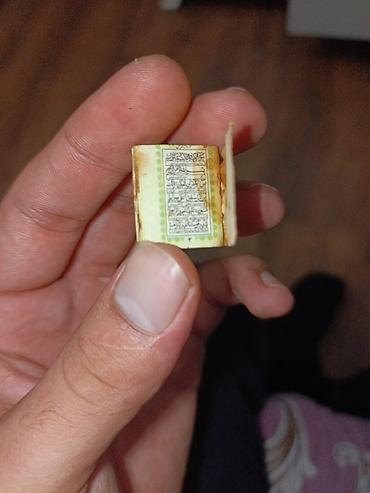 Dini bijuteriyalar: Salam 70 ildən çox yaşı var Miniatür Quran kitabçası – medal­yon — 6