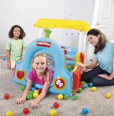 Ostale dečije stvari: Cena 4850 din Bestway 93537 Fisher Price Voz sa 25 loptica 132 x 94 x — 3