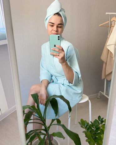 Халаты: Халат, Вафельное полотно, XS, S, M — 9