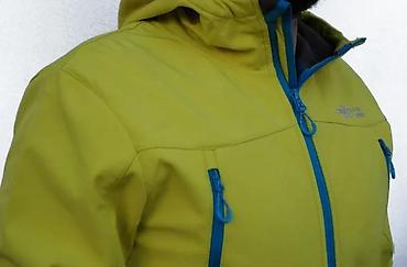Jakne za prelazni period: Muška outdoor softshell jakna – žuta sa plavim rajsferšlusima - — 15