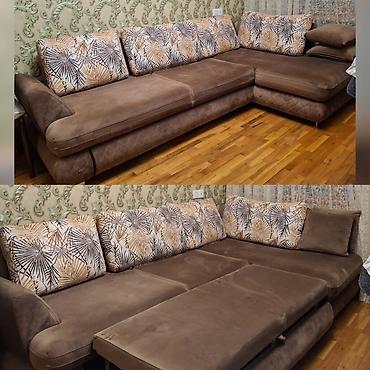 diva divan: Embawooddan künc divan satılır 400₼. Açılır, bazalıdır. Əla — 1