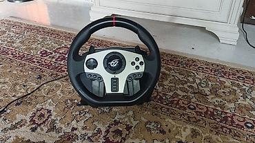 Рули: Игровой руль для симуляторов гонок - Проводной руль с базой — 1