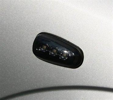 Migavci: KRISTALNI LED CRNI BOCNI MIGAVCI OPEL ASTRA G | Kristalni crni — 2