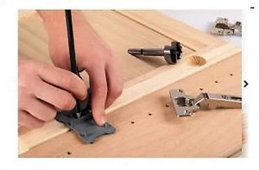 Setovi ručnog alata: Wolfcraft 8728000 set za ugradnju šarki (šablon + Forstner burgija) - — 13