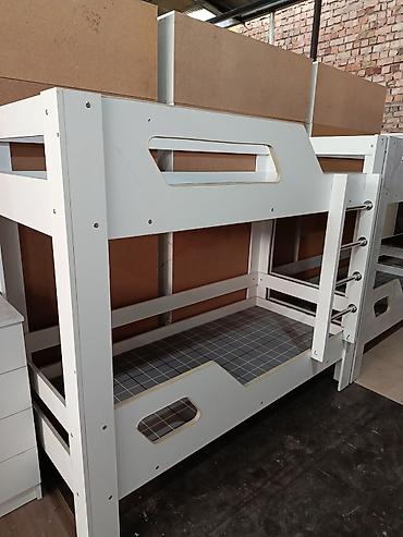 bunk bed: Двухъярусные детские кровати из ЛДСП - Конструкция: два спальных — 7