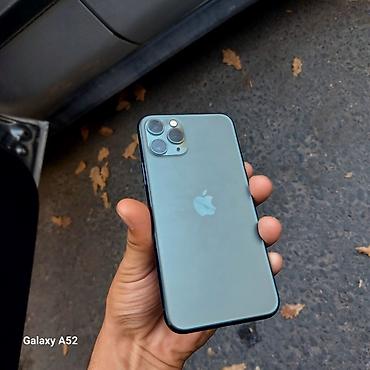32: IPhone 11 Pro, Б/у, 64 ГБ, Matte Midnight Green, Защитное стекло, 76 % — 2